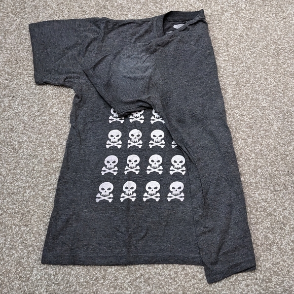 Atticus Blink 182 skulls grey crewneck cotton tee shirt - Picture 6 of 10